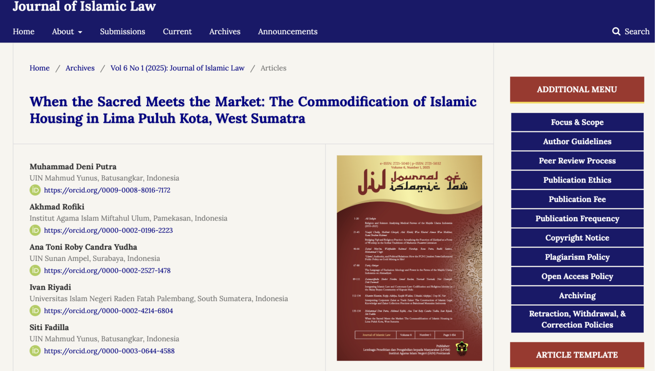 When the Sacred Meets the Market: The Commodification of Islamic Housing